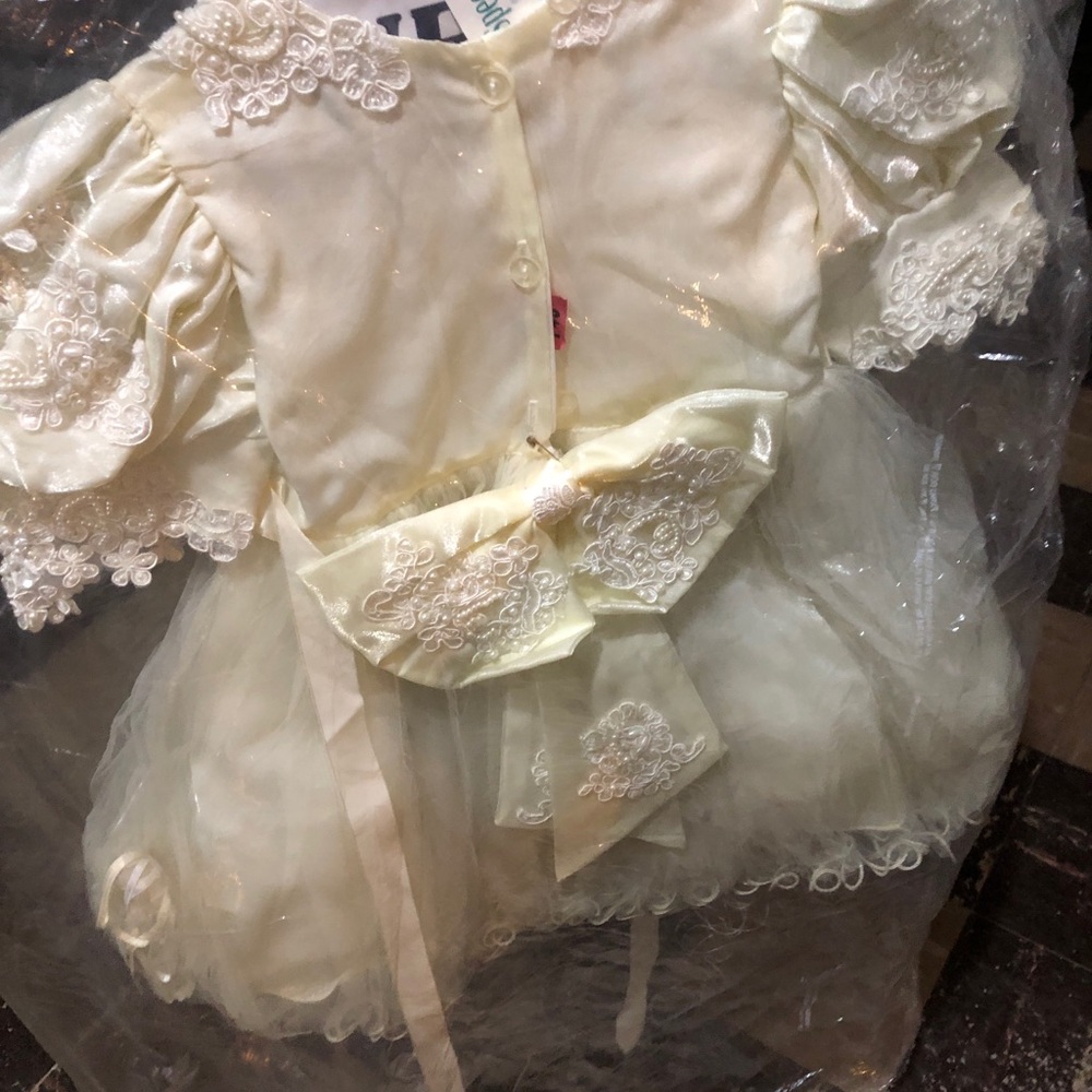 Beige kid dress